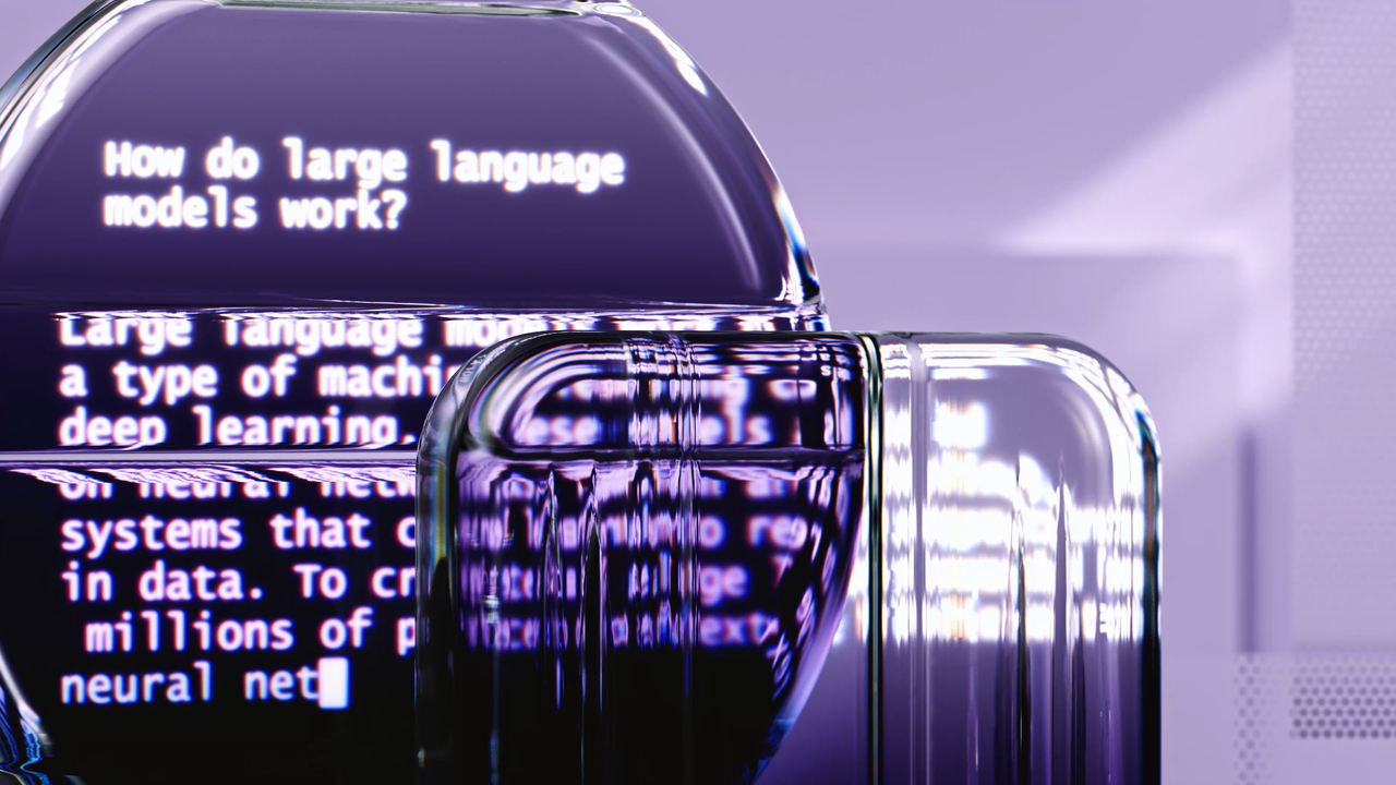 creative-01 Abstract representation of large language models and AI technology.